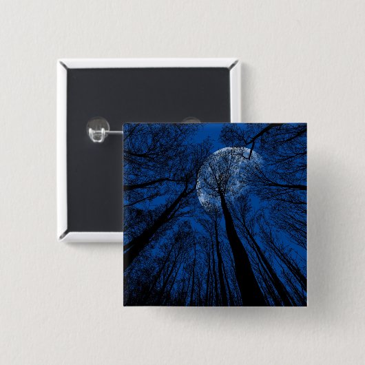 夜空の月 缶バッジ (正面&裏面)