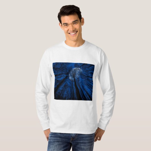 夜空の月 Tシャツ (正面フル)