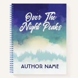 夜空の森の本カバーインスピレーションノート ノートブック