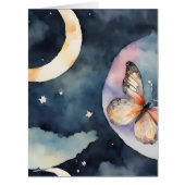 夜空の水色の蝶 (正面)