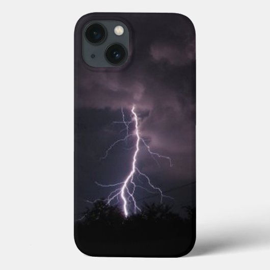 夜空の稲妻 iPadケース Case-Mate iPhoneケース (裏面)