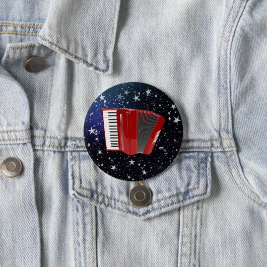 夜空の赤アコーディオン 缶バッジ (インサイチュ)