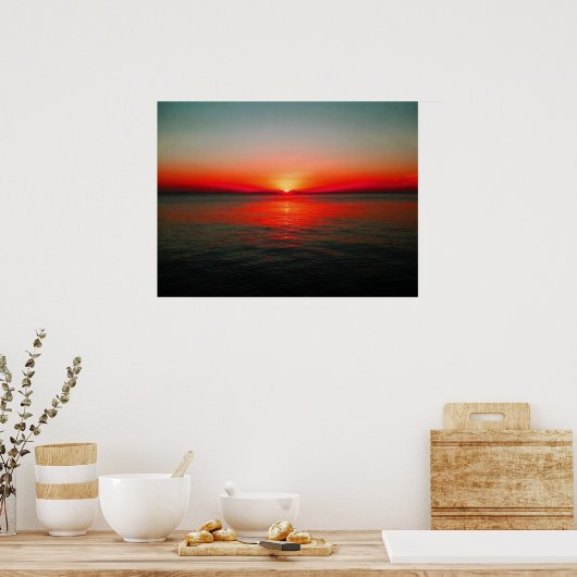 夜空の赤 ポスター (キッチン)