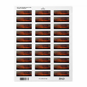 夜空の赤 ラベル (フルシート)