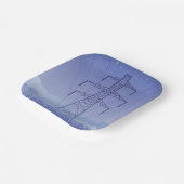 夜空の送電塔 ペーパープレート (傾斜あり)