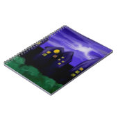 夜空の都市の高層キャンバスアート ノートブック (左側)