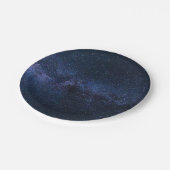 夜空の銀河系 ペーパープレート (アングル)