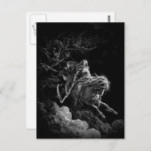 夜空はがきに乗って死ぬ ポストカード (正面/裏面)