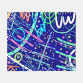 夜空を越えて フリースブランケット (正面(横))