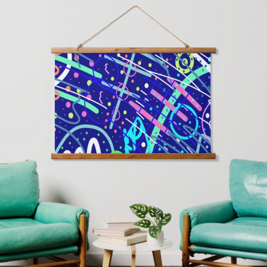 夜空を越えて 吊り下げ型タペストリー (リビング)