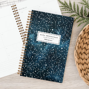 夜空クール星座パーソナライズされた プランナー手帳