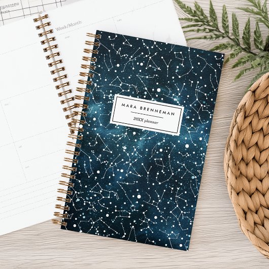 夜空クール星座パーソナライズされた プランナー手帳
