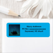 夜空シルエット：三人の賢者が登場威厳のある ラベル (インサイチュ)