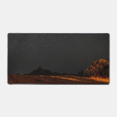 夜空パーソナライズされた風景机マット デスクマット (正面)