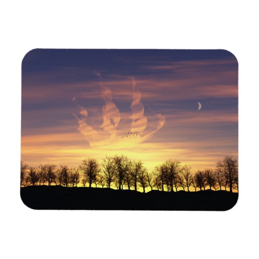 夜空フレキシブルマグネットの帆 マグネット (横)