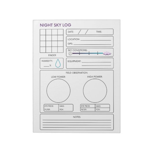 夜空ログ ノートパッド (回転)