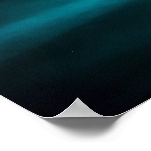 夜空撮モダン影 ポスター (角)