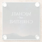 夜空結婚は星の下 ガラスコースター (裏面)