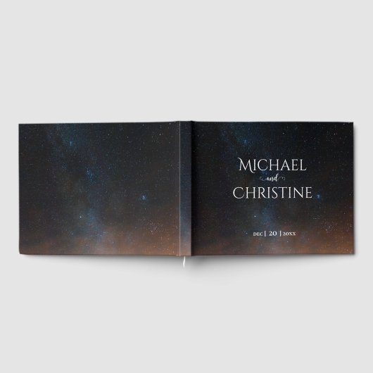 夜空結婚は星の下 ゲストブック (全面)