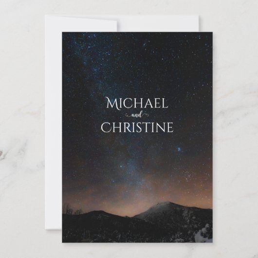 夜空結婚は星の下 サンキューカード (裏面)