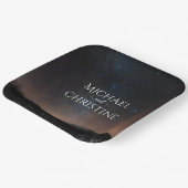 夜空結婚は星の下 ペーパープレート (傾斜あり)