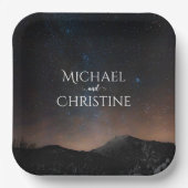 夜空結婚は星の下 ペーパープレート (正面)