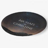 夜空結婚は星の下 ペーパープレート (アングル)