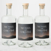 夜空結婚は星の下 リキュールボトルラベル (ボトル)