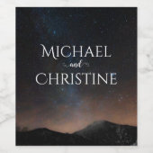 夜空結婚は星の下 ワインラベル (シングルラベル)