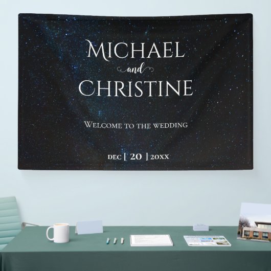 夜空結婚は星の下 横断幕 (トレードショー)