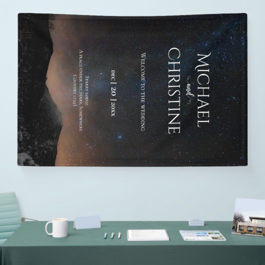 夜空結婚は星の下 横断幕 (トレードショー)