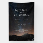 夜空結婚は星の下 横断幕 (縦)