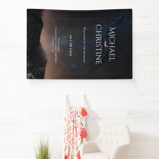 夜空結婚は星の下 横断幕 (インサイチュ)