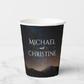 夜空結婚は星の下 紙コップ (裏面)