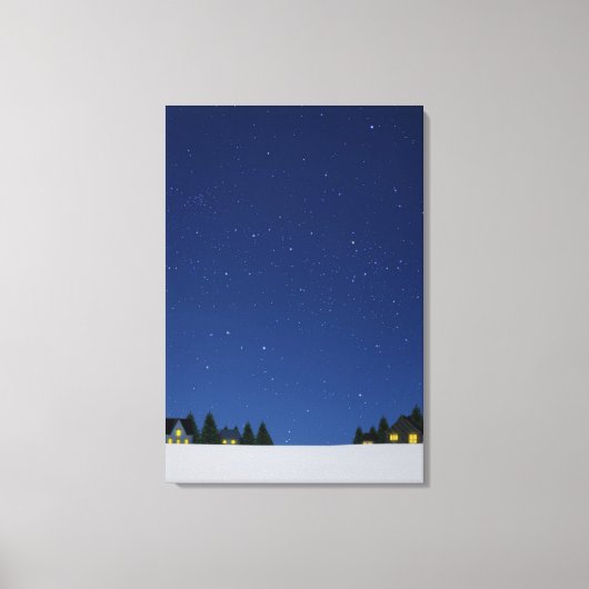 夜空2 キャンバスプリント (正面)