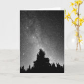 夜空 カード (黄色い花)
