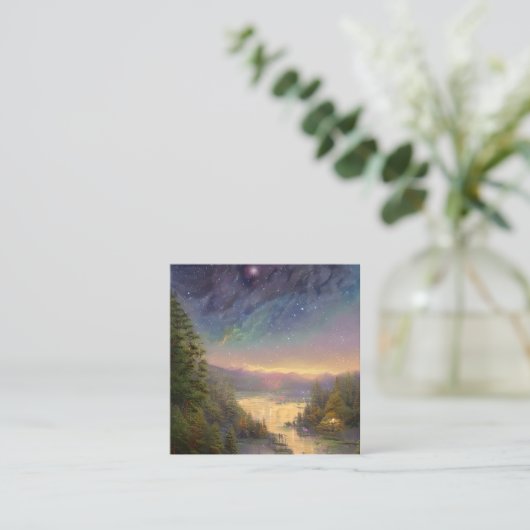 夜空 スクエア名刺 (スタンド正面)