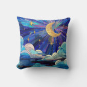 夜空 – デジタルアートモザイク クッション (正面)