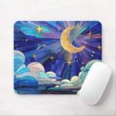 夜空 – デジタルアートモザイク マウスパッド (マウス)