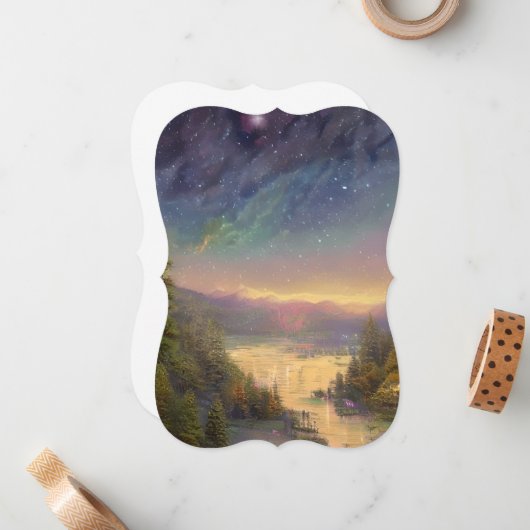 夜空 ノートカード (正面/裏面インサイチュ)