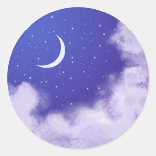 夜空 ラウンドシール