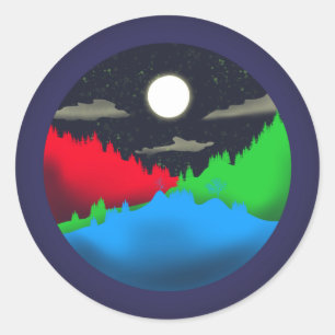 夜空 ラウンドシール