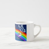 夜空、二羽の鳥、蝶、虹 エスプレッソカップ (右)