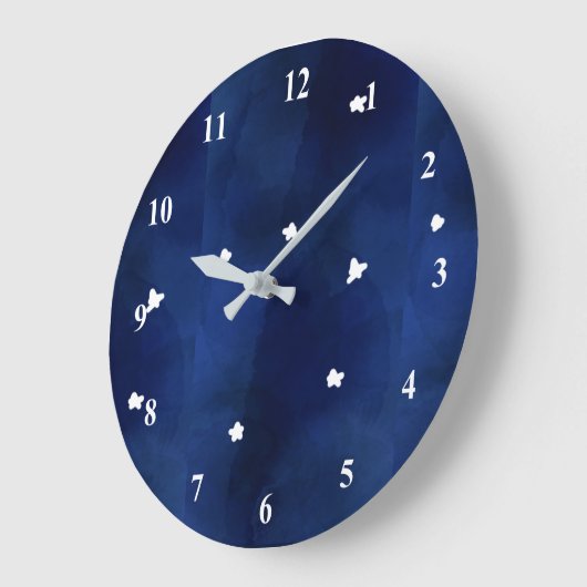 夜空（星） ラージ壁時計 (傾斜)