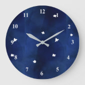 夜空（星） ラージ壁時計 (正面)