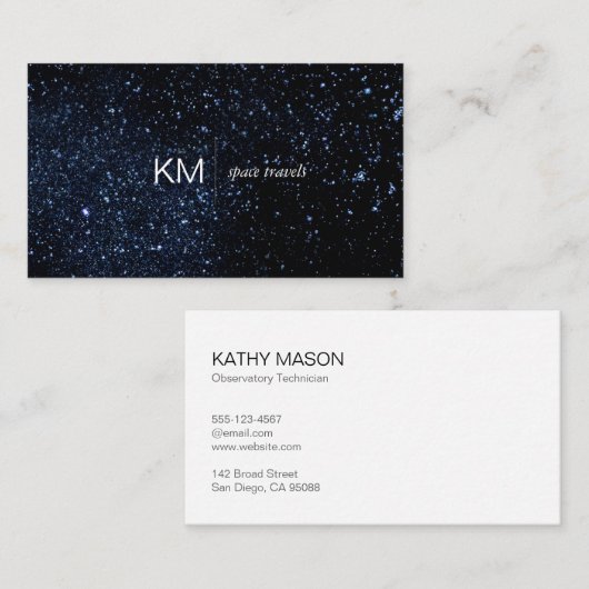 夜空 |星 名刺 (正面/裏面)