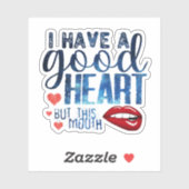 夜空 – 私は良いハートを持っているが、この口 シール (シート)