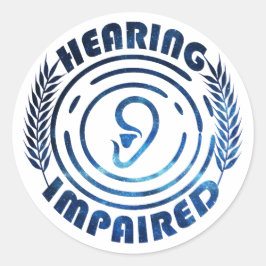 夜空 – 聴覚障害 ラウンドシール