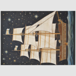 夜素朴初期ののデコpageで高い船 薄葉紙