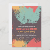 夜絵を描誕生会 招待状 (正面)